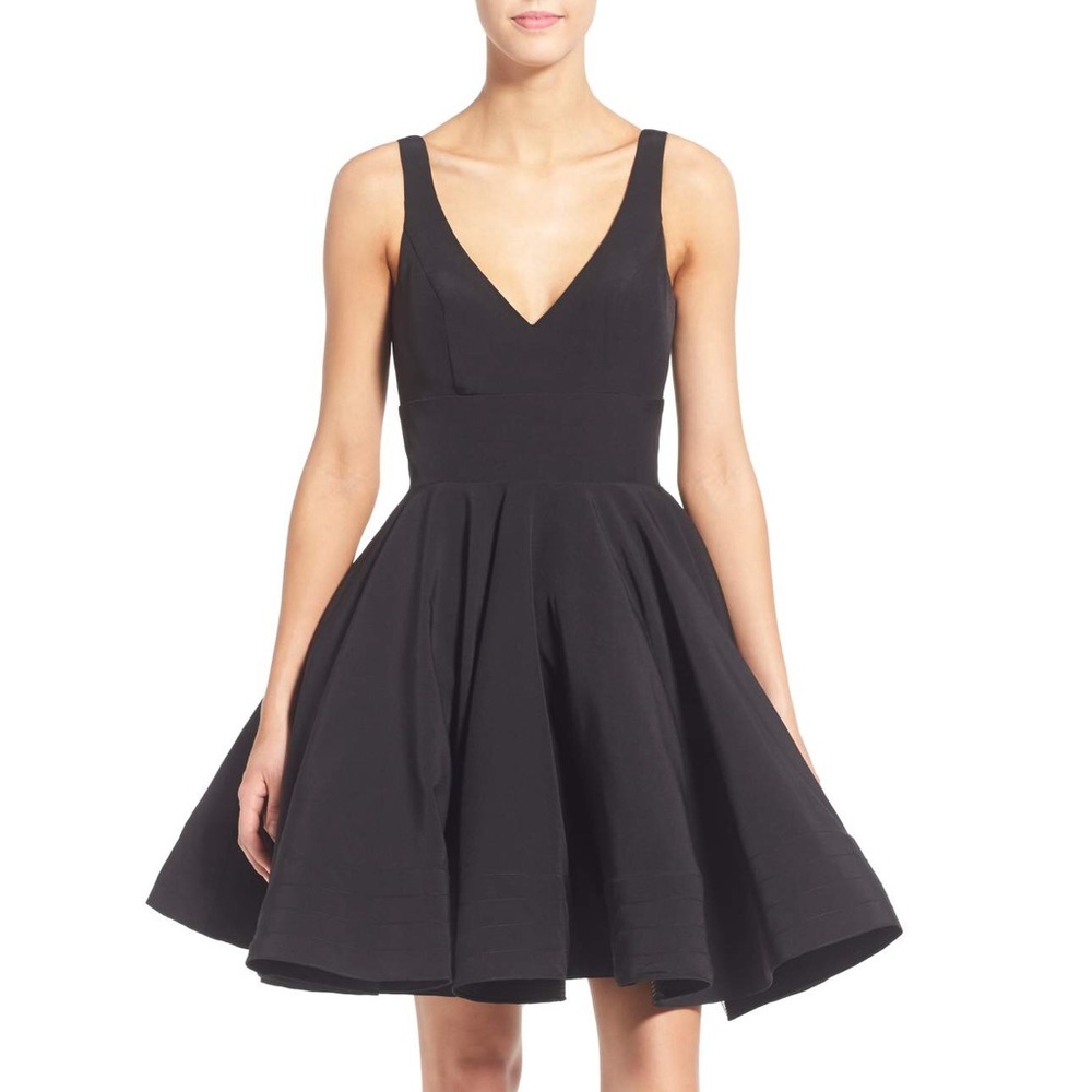 Double V Neck Party Dress